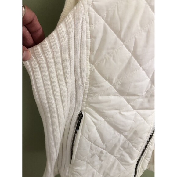 Cambridge Dry Goods Women's Vest Hooded Full Zip White Size Large - Picture 4 of 7